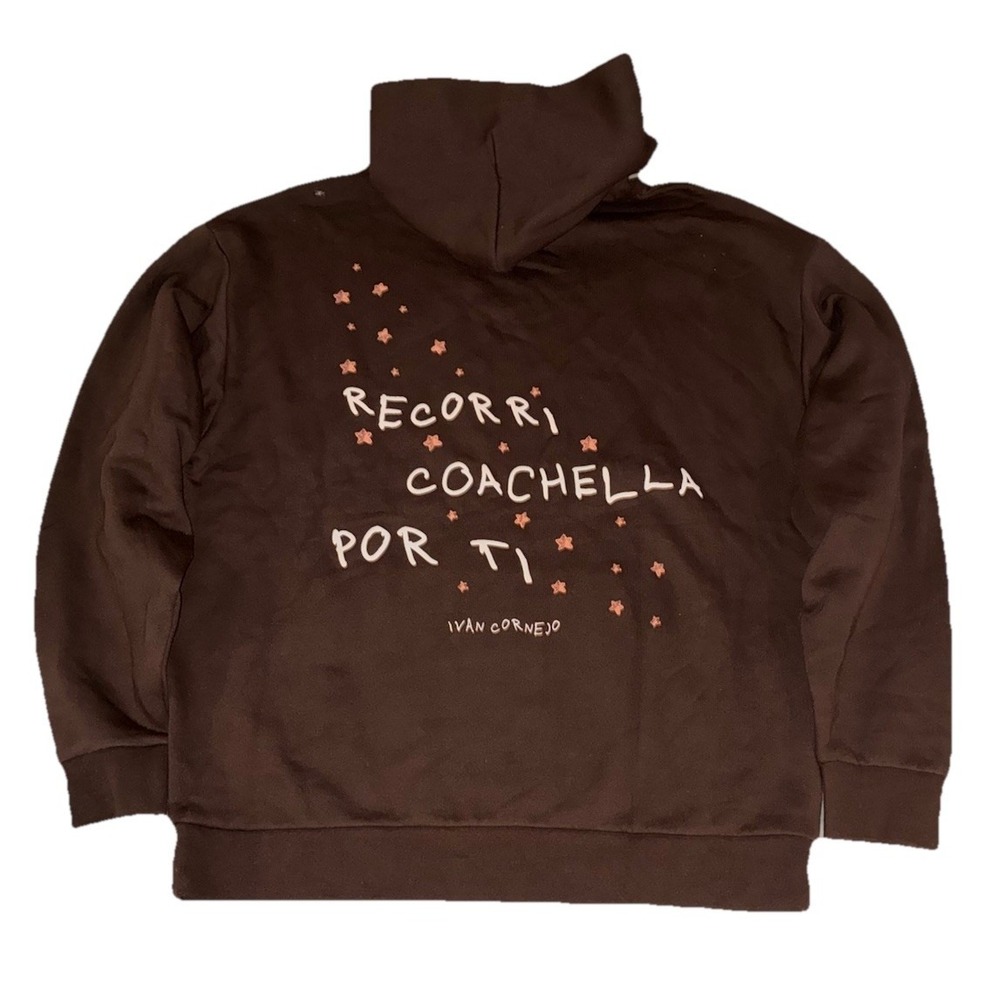 Ivan Cornejo Hoodie XL Brown Astronaut Coachella'25 Exclusive NEW *spots‎